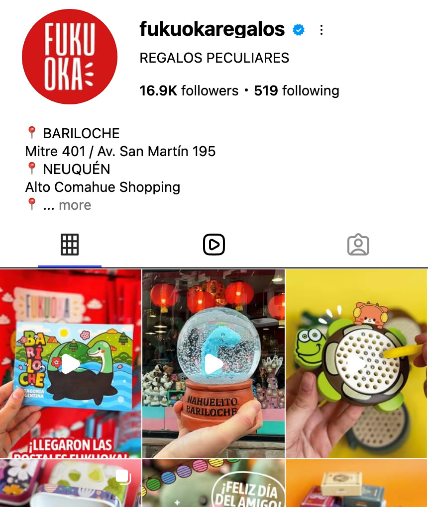 Instagram de Fukuoka Regalos